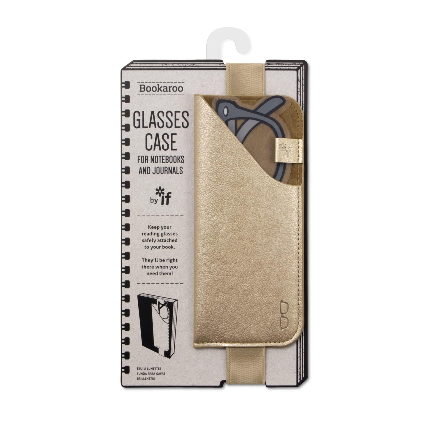 If Toys Bookaroo Glasses Case - Gold
