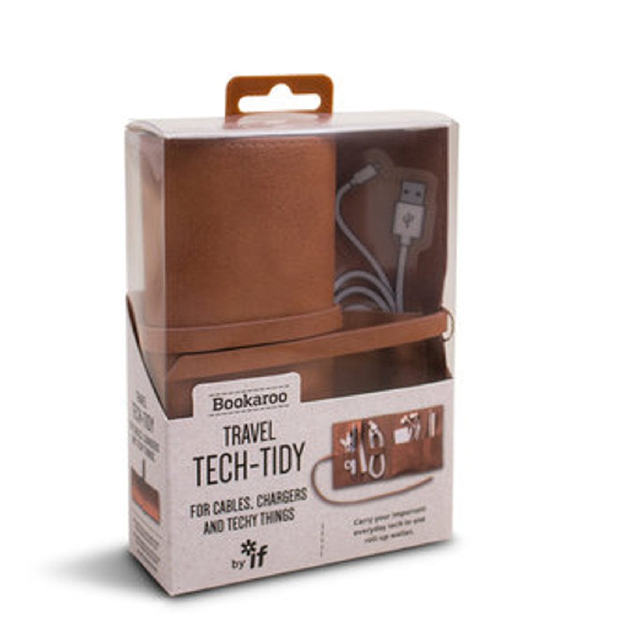 If Toys Bookaroo Travel Tech-Tidy - Brown