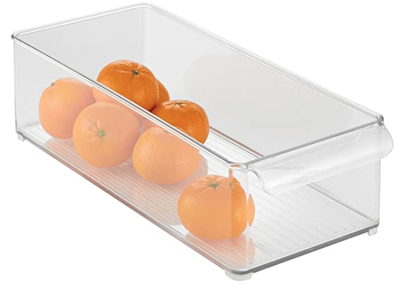 InterDesign Home & Kitchen InterDesign Refrigerator and Freezer Storage Organizer Bins for Kitchen, Clear