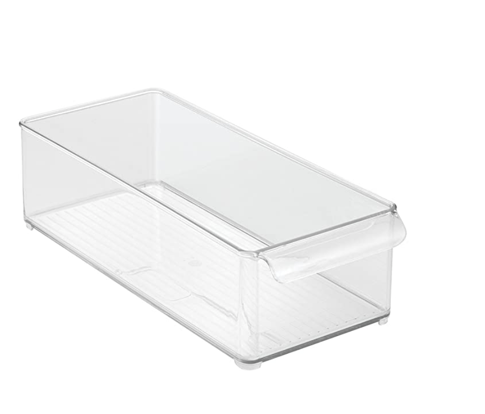 InterDesign Home & Kitchen InterDesign Refrigerator and Freezer Storage Organizer Bins for Kitchen, Clear