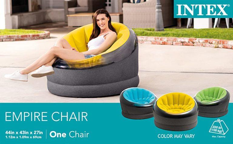 Intex Home & Kitchen Intex Inflatable Empire Chair 68582 Yellow