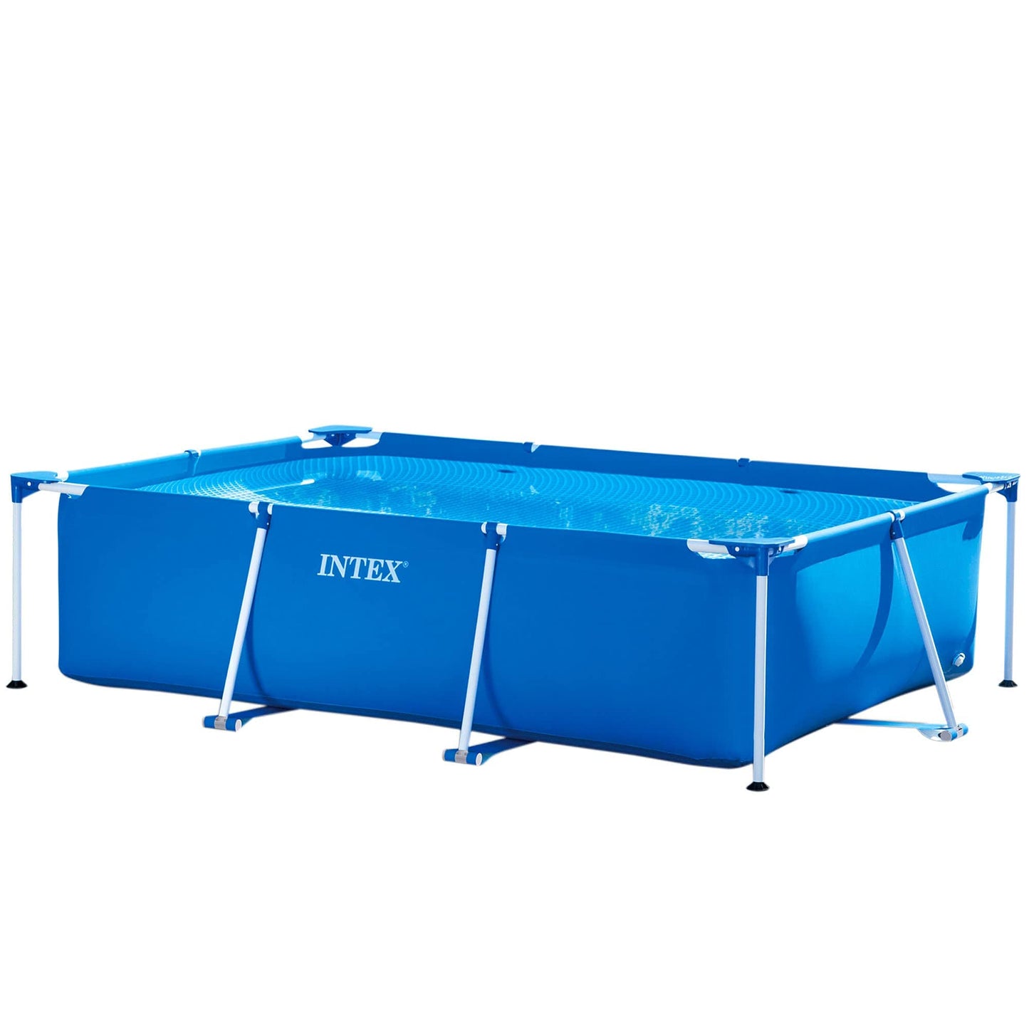 Intex Outdoor Intex Swimming Pool Metal Rectangular Frame Blue (3 Mt x 2 Mt 28272)