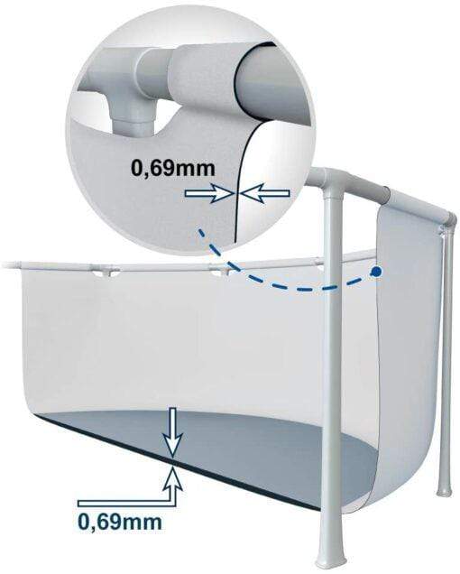 Intex Toys Intex 1103199 Prism Frame Premium Pool Set 6.1m