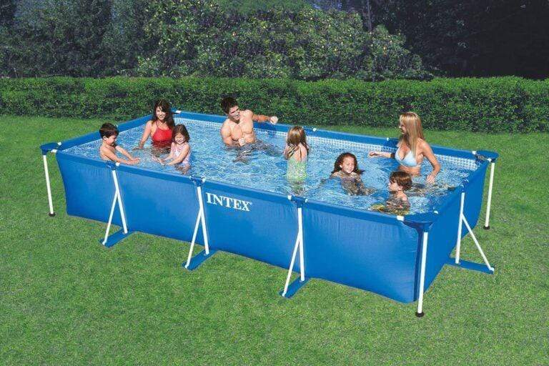 Intex Toys Intex Rectangular Frame Above Ground Family Use Swimming Pool- 28273