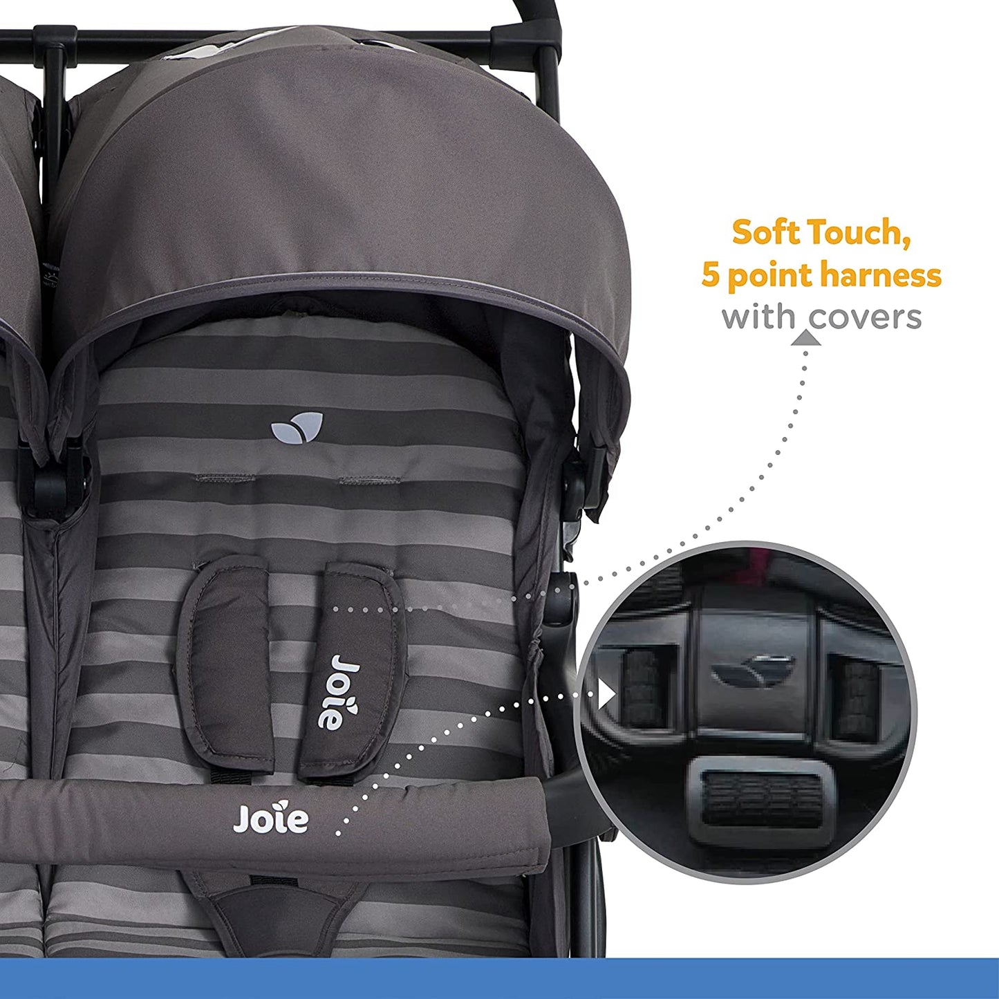Joie babies Joie Aire Twin Baby Stroller -Double Buggy with Reversible Seat