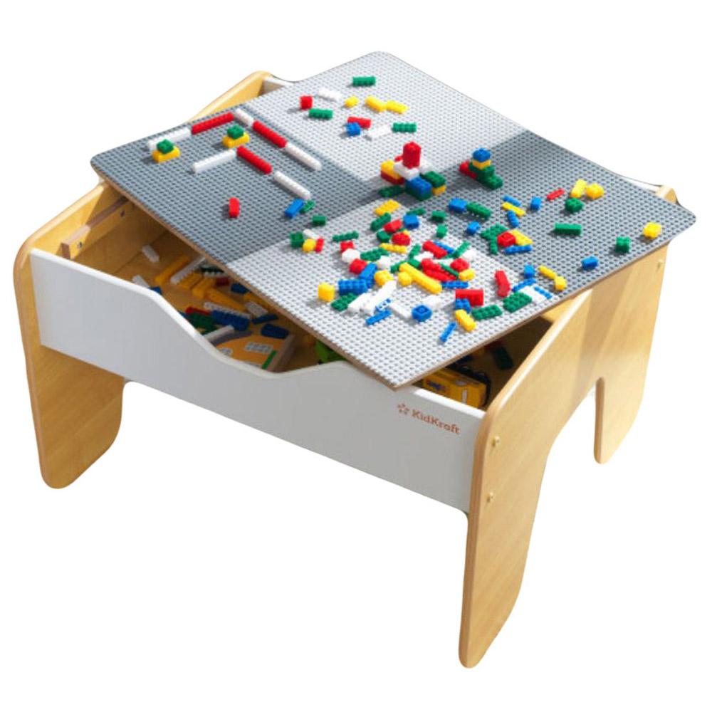 KidKraft Toys KidKraft 2-in-1 Activity Table with Board Gray & Natural