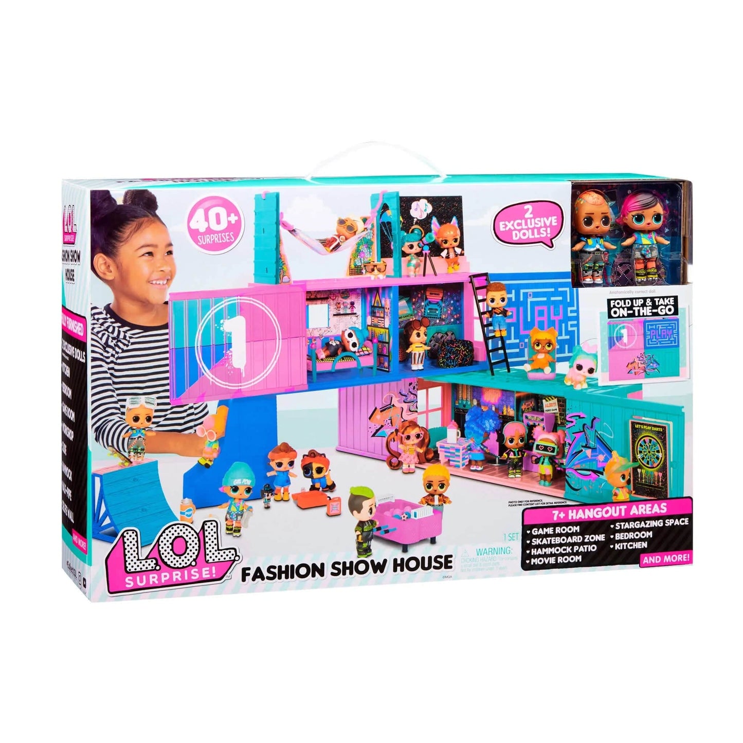L.O.L Toys L.O.L. Surprise! Fashion Show House Playset with 40+ Surprises Including 2 Exclusive Dolls