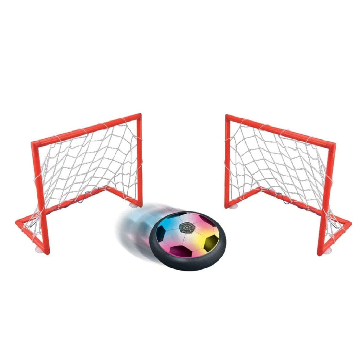 lexibook Toys AeroFoot - Sliding football foam disc with lights and 2 goals
