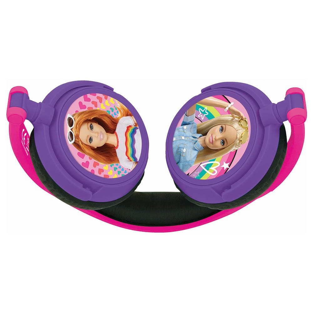 lexibook Toys Barbie Stereo Wired Foldable Headphone with Kids Safe Volume