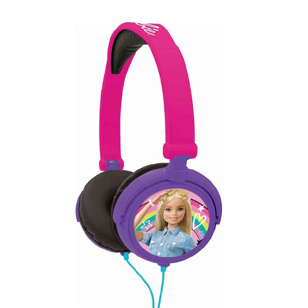 lexibook Toys Barbie Stereo Wired Foldable Headphone with Kids Safe Volume