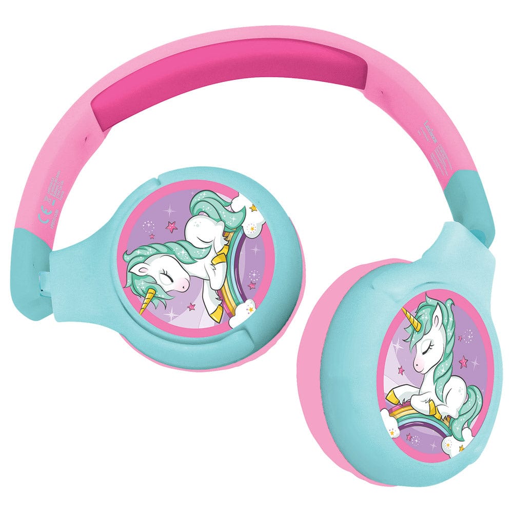 lexibook Toys Lexibook - Unicorn 2-in-1 Bluetooth & Wired Foldable Headphone