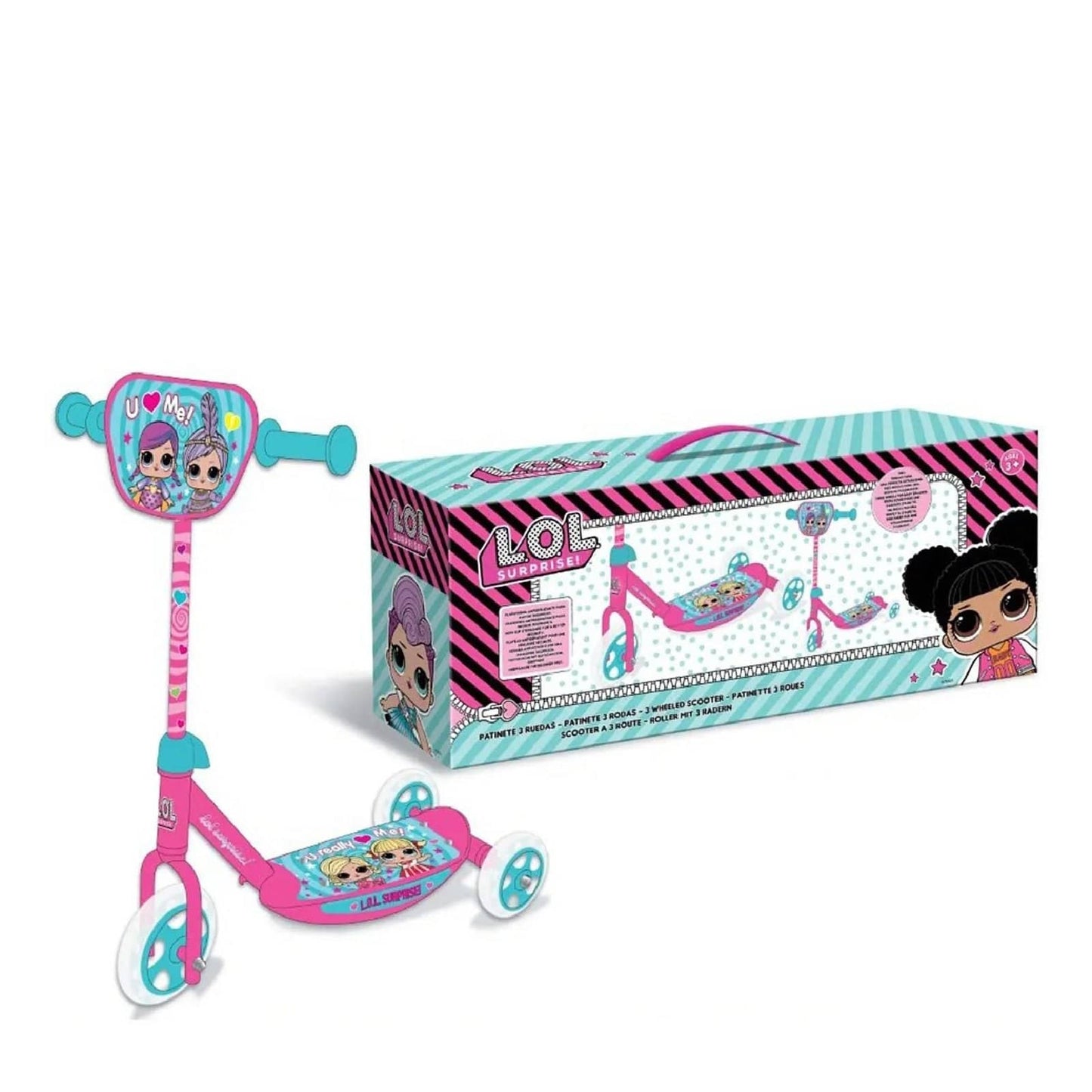 LOL Outdoor LOL Surprise 3 Wheeled Scooter