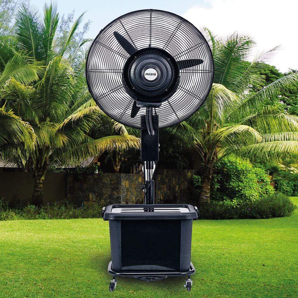 Milano Home & Kitchen Milano Spider Mist Fan 26" Black