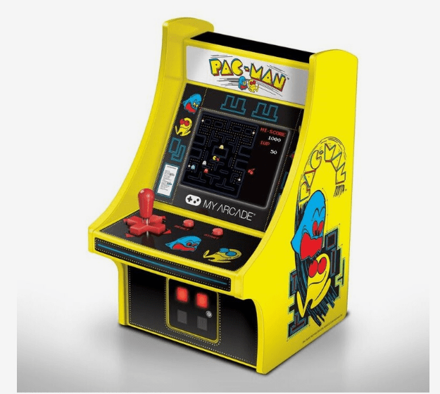 جهاز My Arcade Pac-Man Micro Player Retro Arcade باللونين الأصفر/الأسود