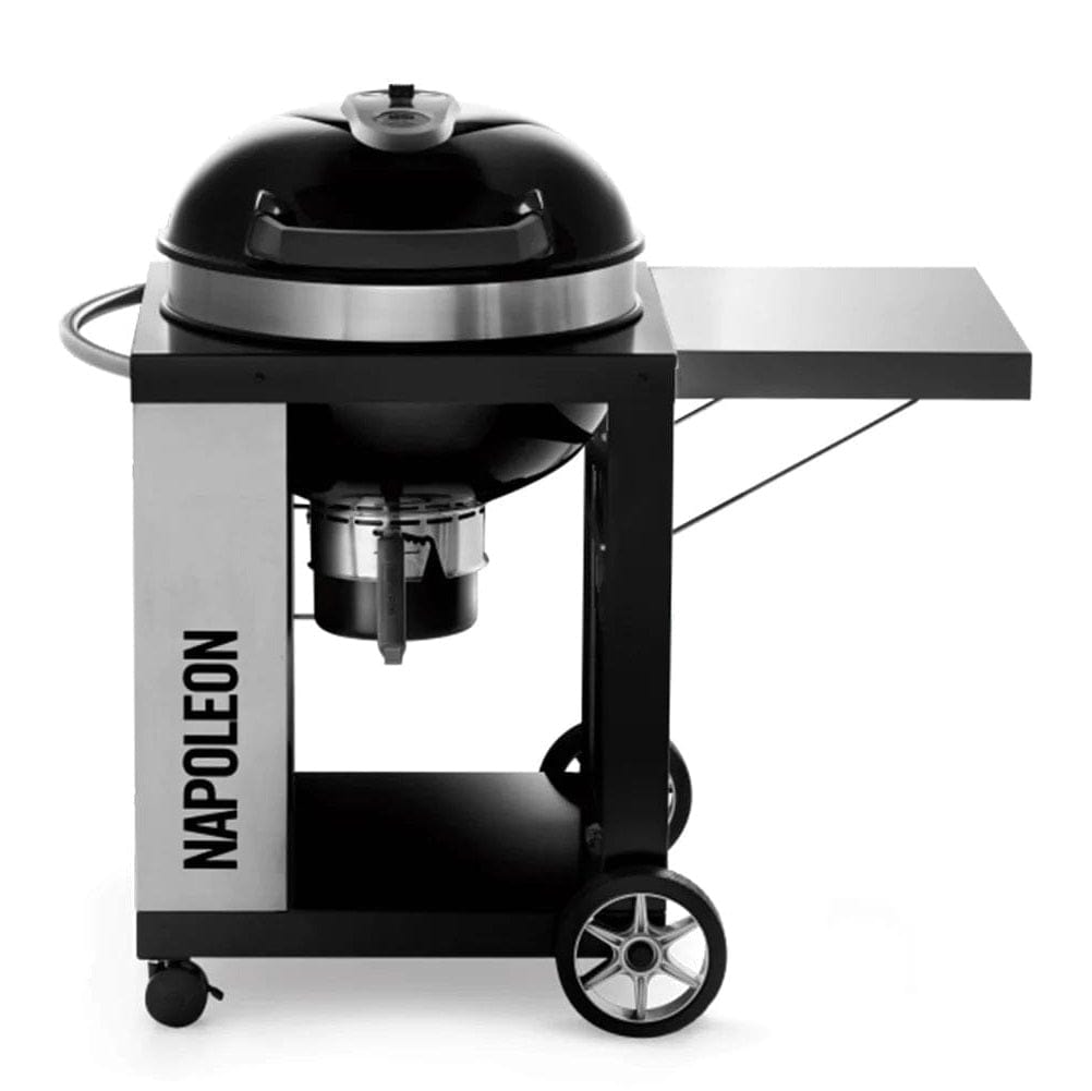 Napoleon Outdoor Pro Cart Charcoal Kettle Grill Black