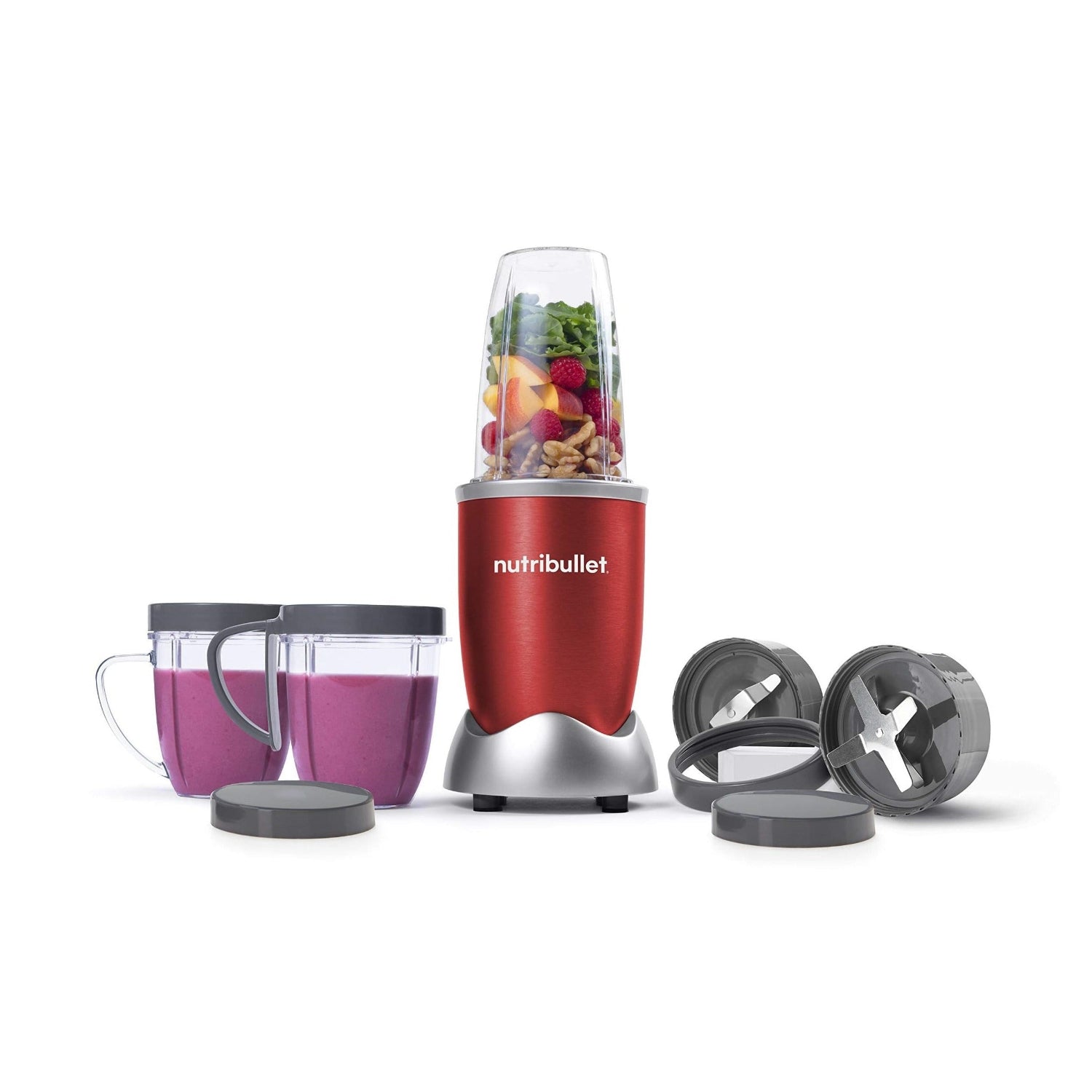 Nutribullet 12 Piece High-Speed Blender Mixer System 600 Red