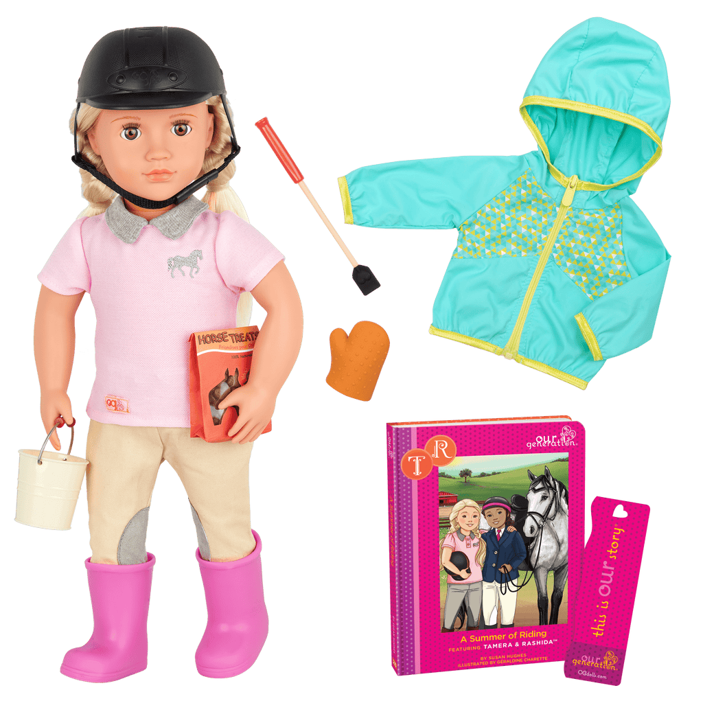 Our Generation Toys Our Generation Deluxe Riding Doll With Book Tamera