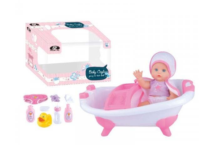 P.joy Toys P.Joy baby cayla bath tube set 36cm
