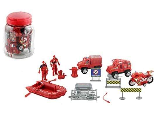 P.joy Toys P.Joy fire promo jar rescue play set