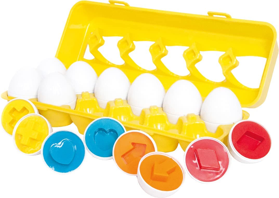P.joy Toys P.Joy Sensory Toy Egg Set 12 pcs