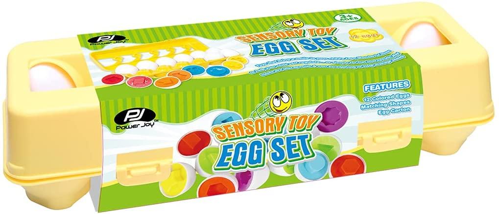 P.joy Toys P.Joy Sensory Toy Egg Set 12 pcs