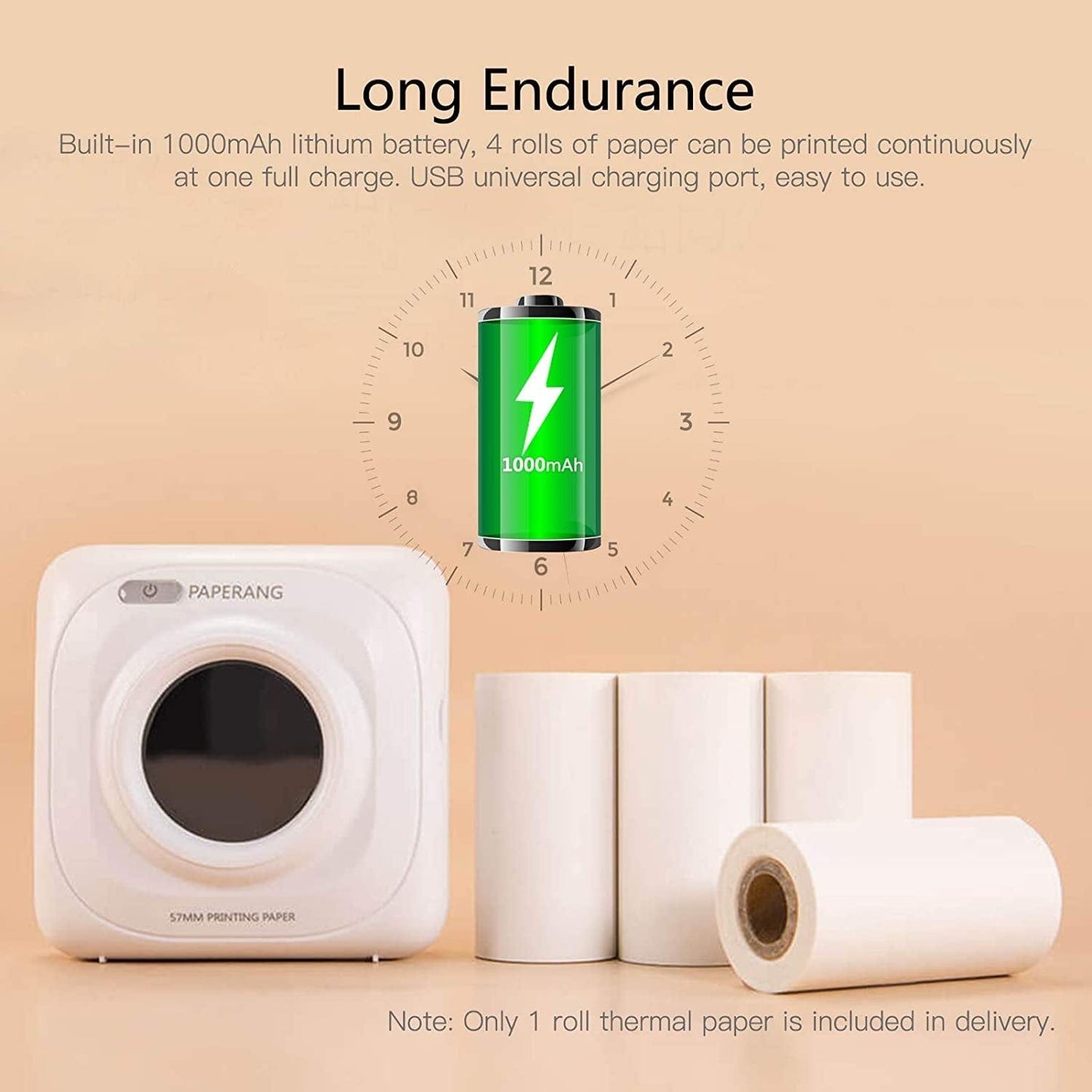 Paperang Electronics Paperang P1 Pocket Printer - White