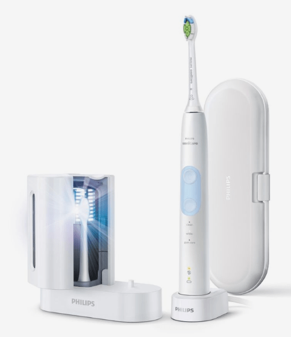 فرشاة الأسنان الكهربائية الصوتية Philips Sonicare Protective Clean 5100 Hx6859 مع مطهر الأشعة فوق البنفسجية