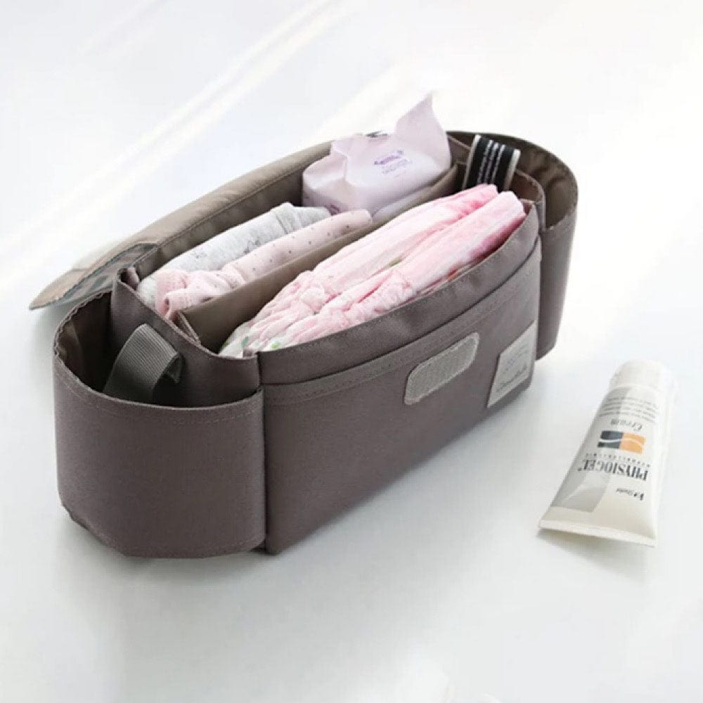 Pikkaboo Babies Hook and Hoop Universal Waterproof Stroller Organizer - Blue Stripes