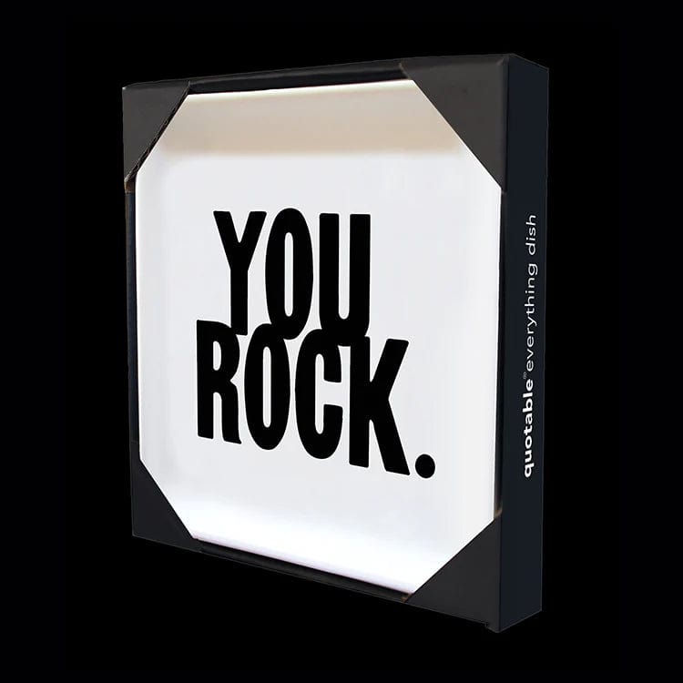 quotable Home & Kitchen Quotable dish- you rock