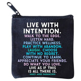 quotable Toys Quotable - Live With Intention Mini Pouch