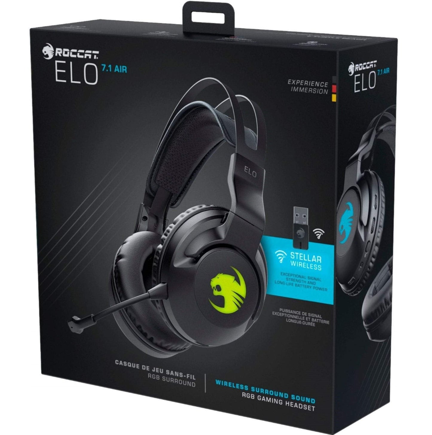 Roccat Gaming ROCCAT Elo 7.1 Air Wireless Surround Sound RGB Gaming Headset