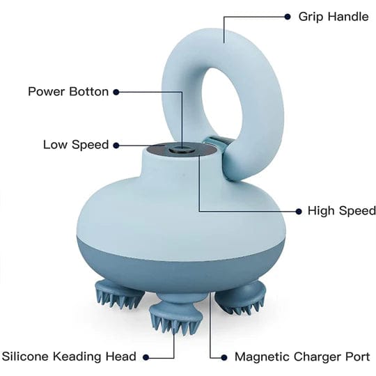 Rotai Appliances Rotai Head Electric Scalp Waterproof Massager Red