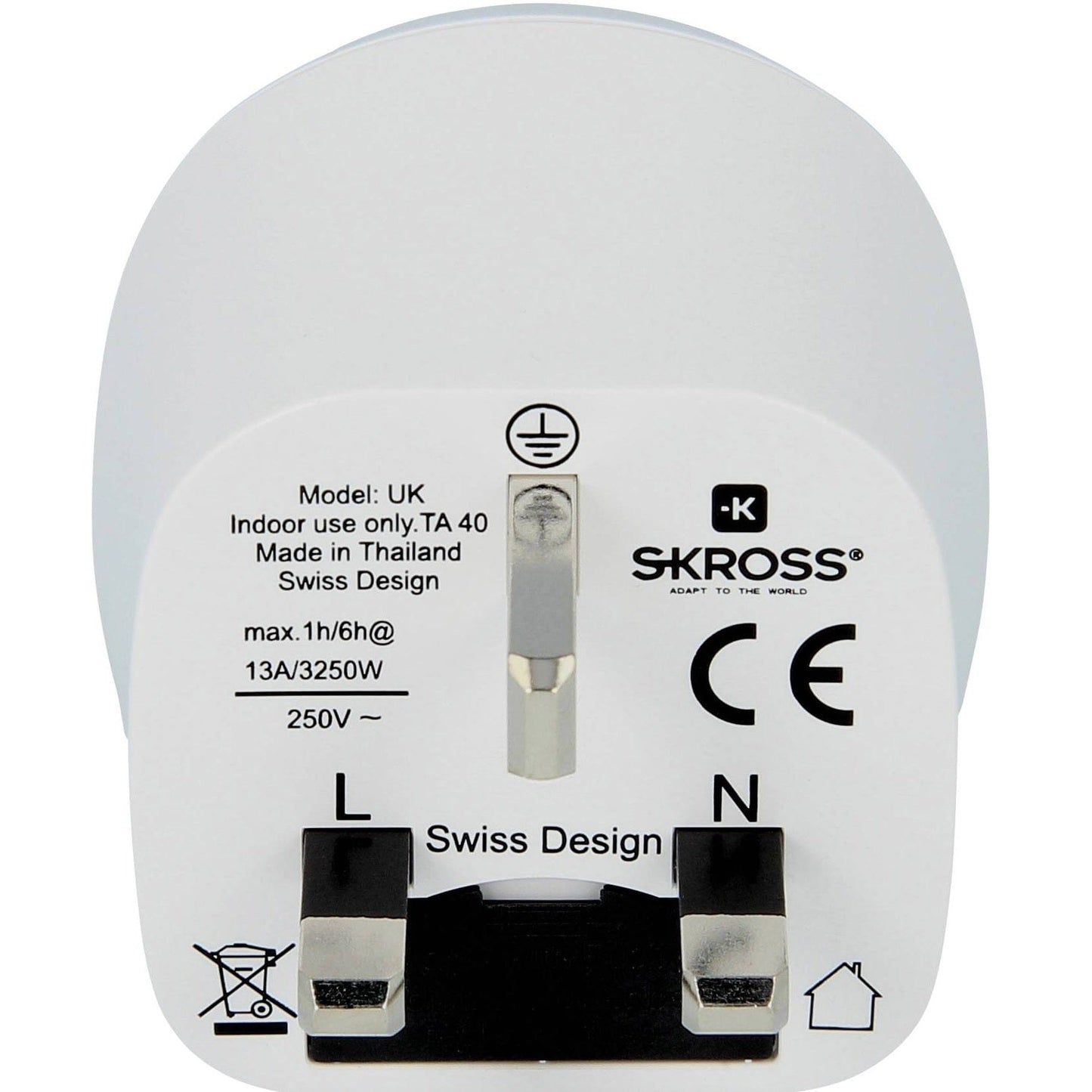 SKROSS Electronics SKROSS World Adapter Europe to UK Single