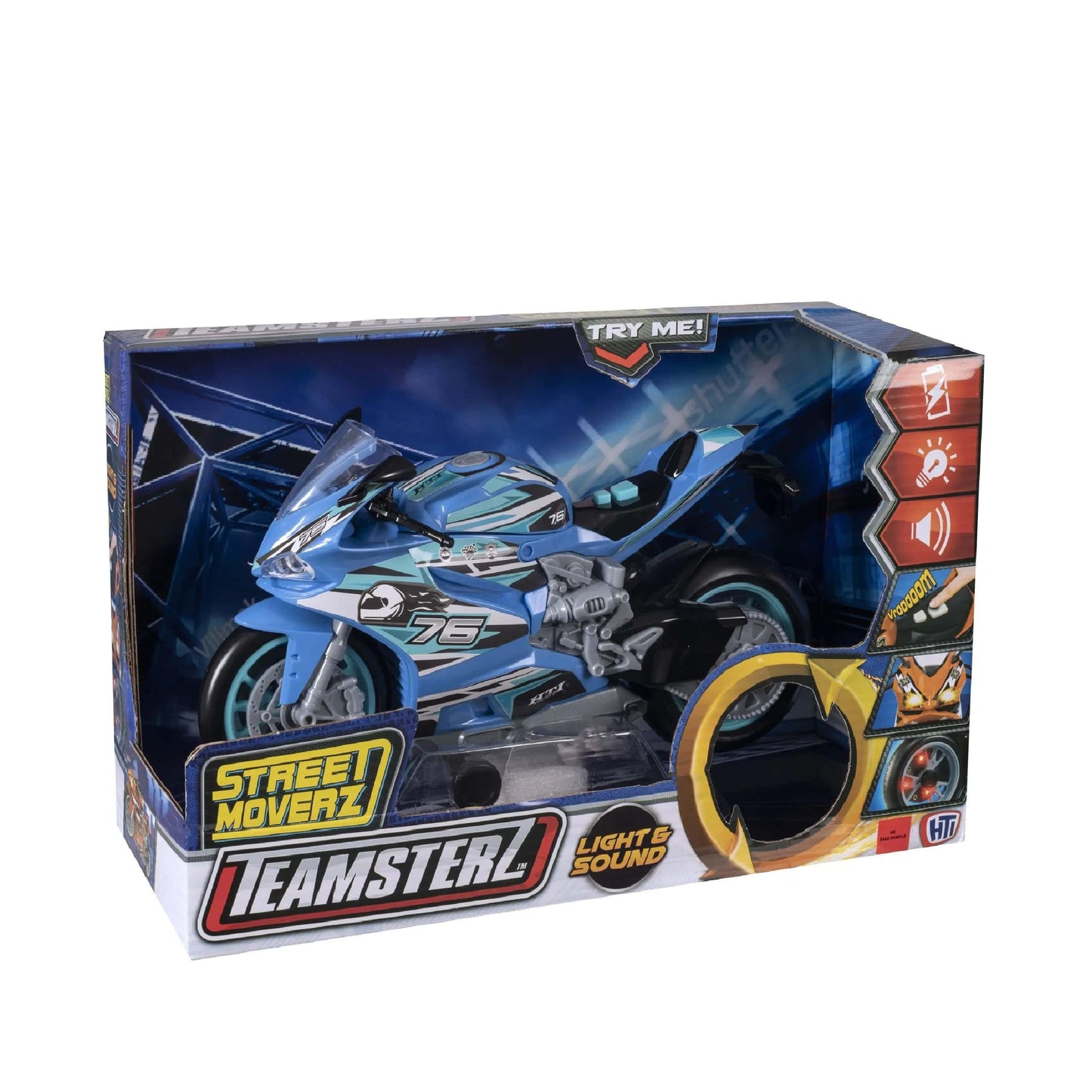 Teamsterz Toys Teamsterz S/Moverz Wheelie Bike (O/B)