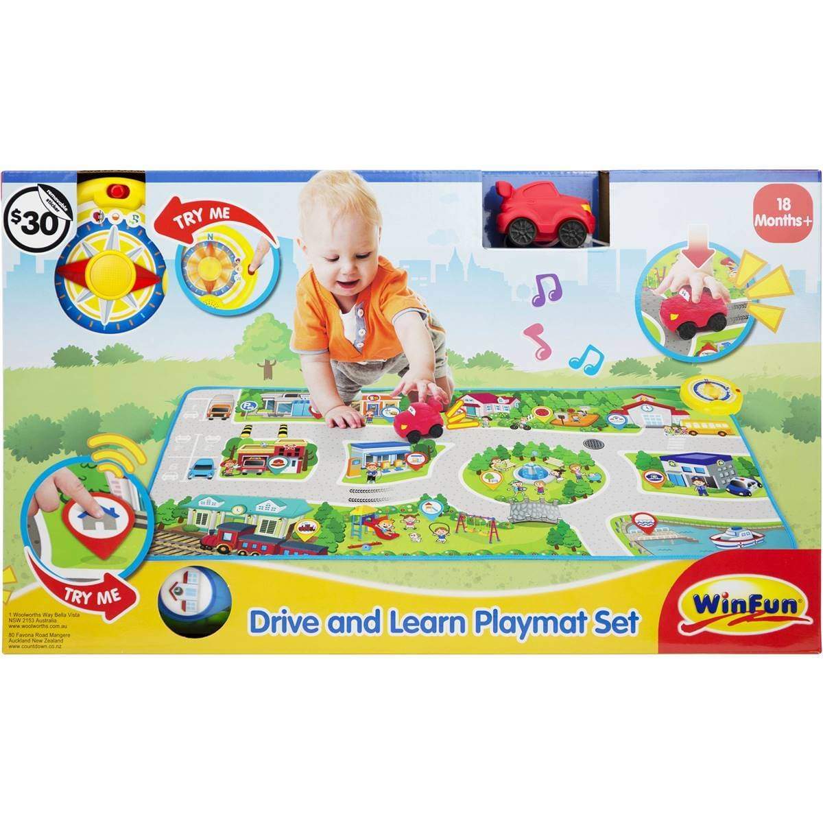 winfun Babies Winfun Drive N Learn Playmat Set