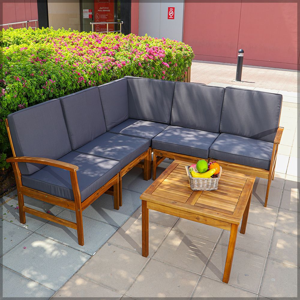 L Shape Sofa Outdoor Patio Furniture Set