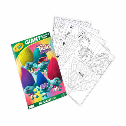 Crayola Trolls Giant Coloring 18 Pages