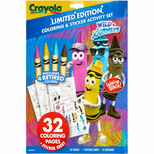 Crayola Wild Journeys Activity Set 32 Pages