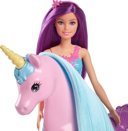 Barbie Fantasy Doll & Unicorn Toy Set