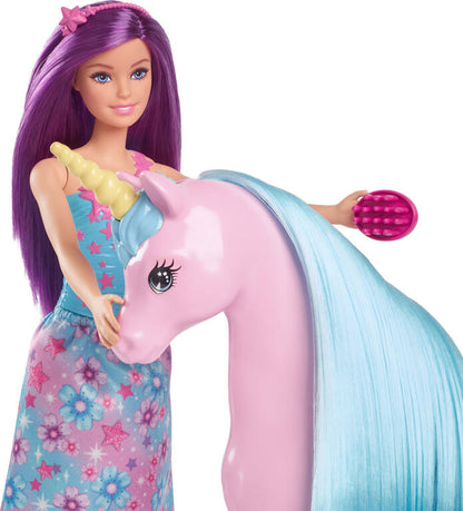 Barbie Fantasy Doll & Unicorn Toy Set