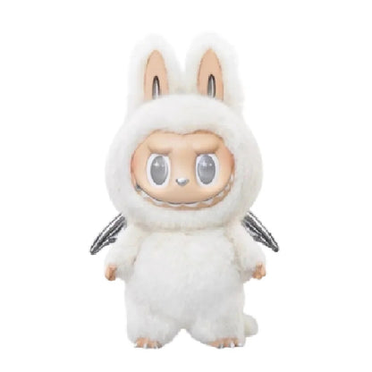 Pop Mart The Monsters Labubu Zimomo Angel In Clouds Figure With Tote Bag