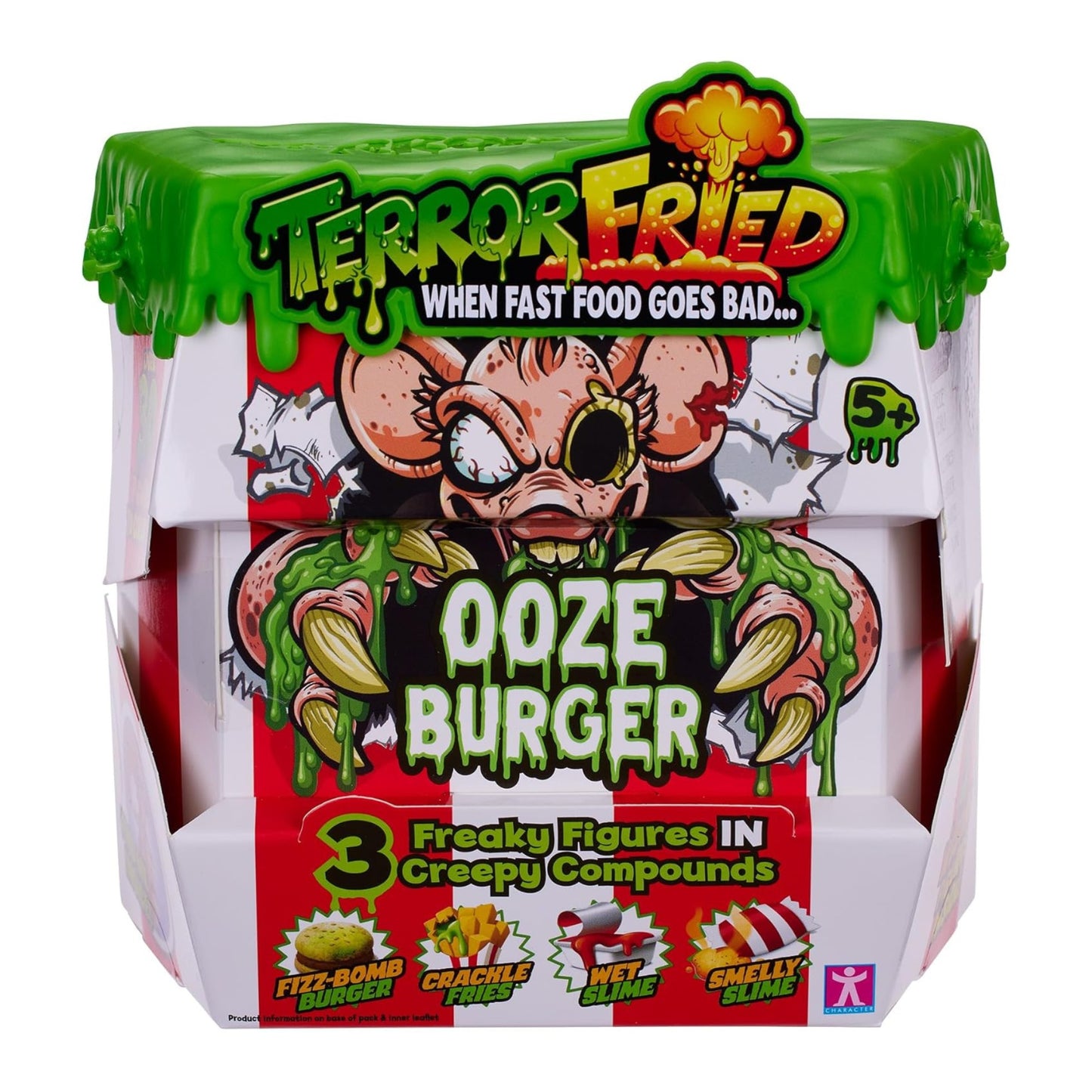 Terror Fried - Ooze Burger Gross Collectables with Slime