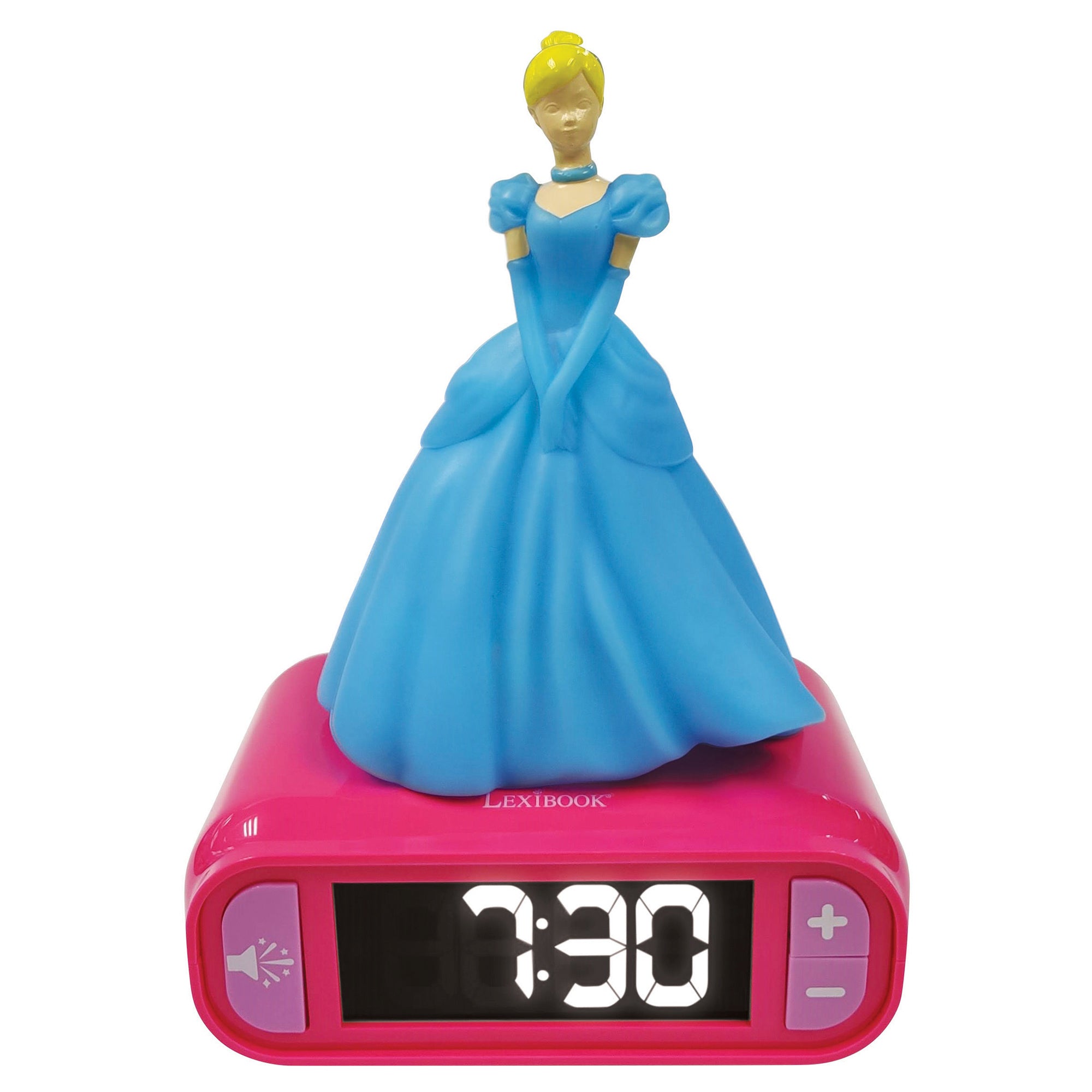 Lexibook - Princess Alarm Clock with Night Light 3D Design