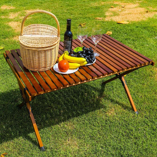 YATAI Folding Wood Table Portable Outdoor Indoor