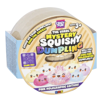 RMS Original Viral Mystery Squishy Dumpling Crazy Fun Pink Holographic Edition