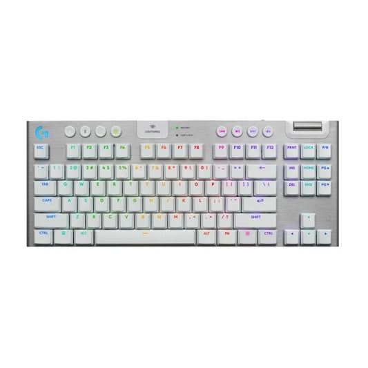 Logitech G G915 X LightSpeed TKL Low-Profile Wireless Gaming Keyboard - Tactile Switch - White (English)
