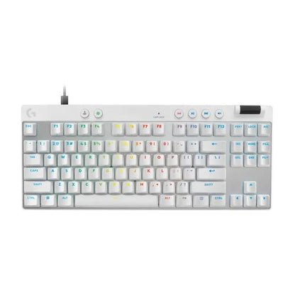 Logitech G Pro X TKL Rapid Wired Gaming Keyboard - White (English)