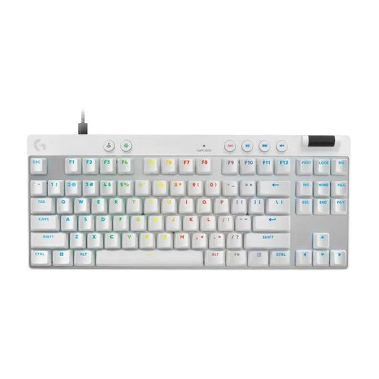 Logitech G Pro X TKL Rapid Wired Gaming Keyboard - White (English)