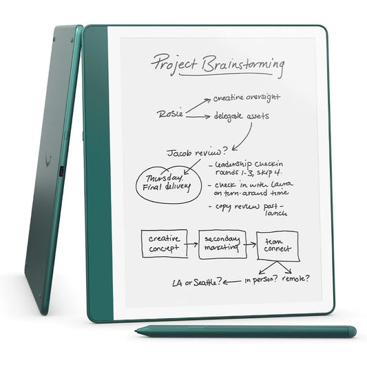 Amazon Kindle Scribe 2024 10.2-Inch 64 GB E-Reader With Premium Pen - Jade Metallic