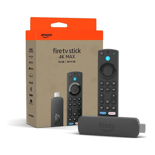 Amazon Fire TV Stick 4K Max 16GB With Alexa Voice Remote Wifi 6E